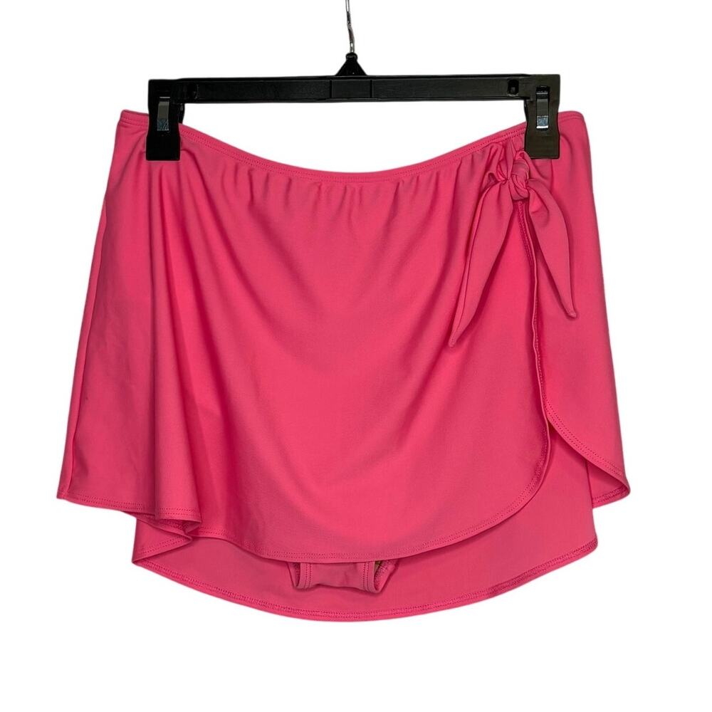 Old Navy Sarong Wrap High Waisted Pink Swim Skirt Side Tie Summer New Large
